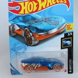 2020 Mattel Hot Wheels Forward Force (Blue) X-Raycers 3/5